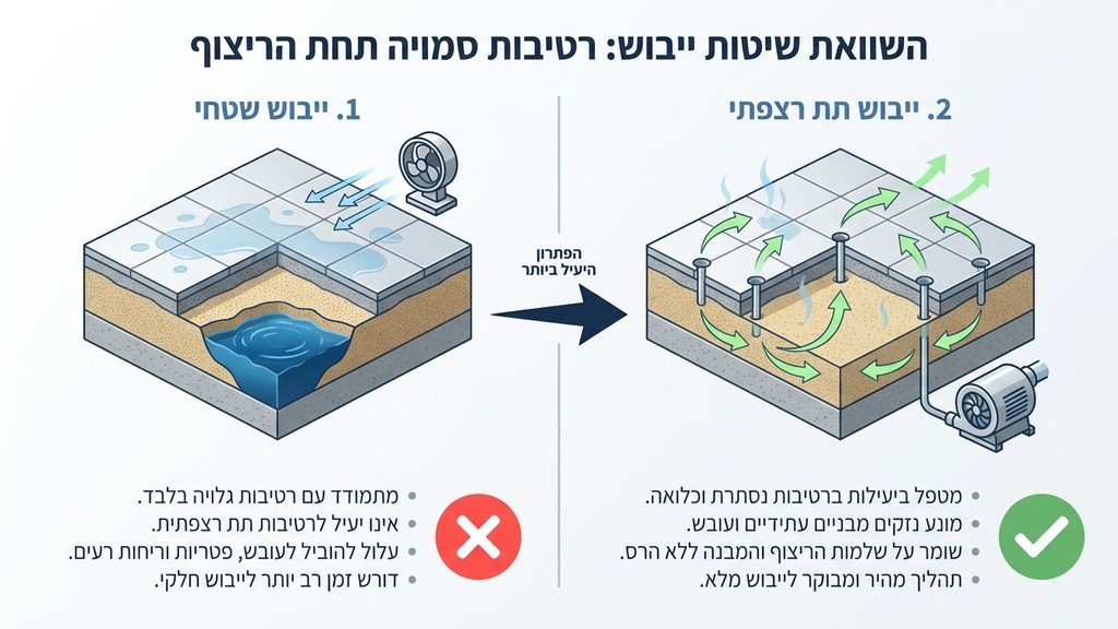 מומחה מבצע איתור רטיבות בהרצליה באמצעות מצלמה תרמית