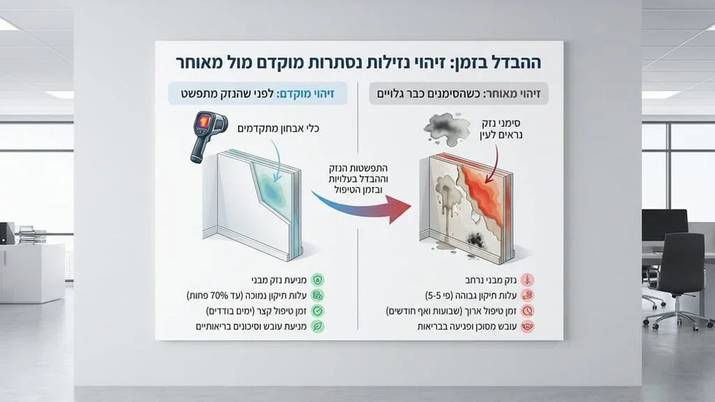 מצלמה תרמית לאיתור רטיבות בקיר